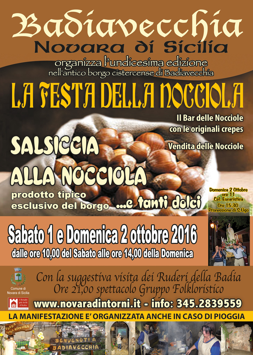 XI Edizione FESTA DELLA NOCCIOLA 2016